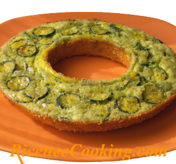 Ciambella di frittata al forno con zucchine